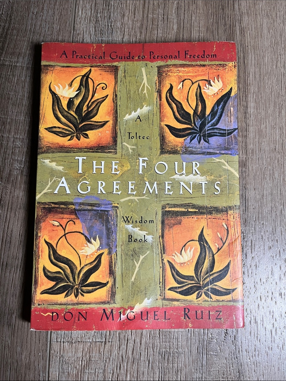 The Four Agreements by Don Miguel Ruiz - Multicolor Cover
